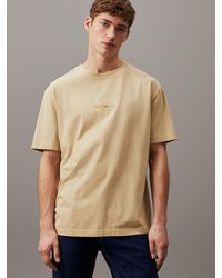 Calvin Klein - T-shirt relaxed en coton délavé - Lyst