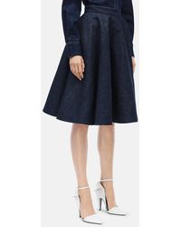 Calvin Klein Denim Klokkende Rok - Blauw