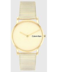 Calvin Klein - Linear Dial Mesh Bracelet Watch - Lyst