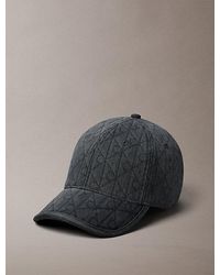 Calvin Klein - Burnout Emblem Logo Denim Cap - Lyst
