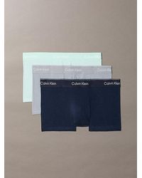 Calvin Klein - 3 Pack Low Rise Trunks Icon Cotton Stretch - Lyst