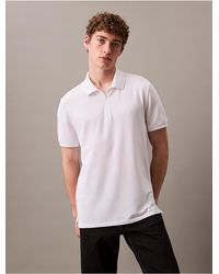 Calvin Klein - Tech Zip Polo Shirt - Lyst