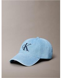 Calvin Klein - Denim Monogram Cap - Lyst
