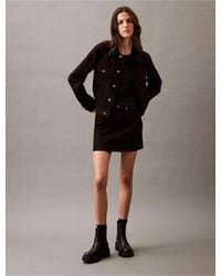 Calvin Klein - Denim Mini Skirt - Lyst