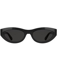 Calvin Klein - Oval Sunglasses - Lyst