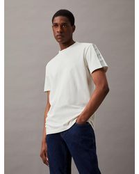 Calvin Klein - Logo Tape T-shirt - Lyst