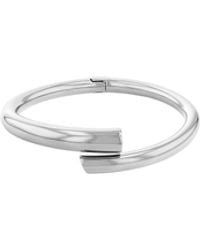 Calvin Klein - Stainless Steel Spiral Bangle - Lyst