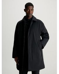 Calvin Klein - Gefütterter Mantel aus technischem Twill - Lyst