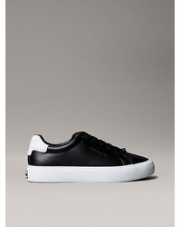 Calvin Klein - Sneakers Aus Weichem Leder Mit Logoprägung - Lyst