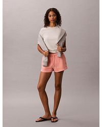 Calvin Klein - Jeans Washed Cotton Terry Jogger Shorts - Lyst