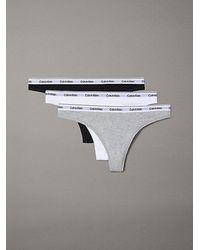 Calvin Klein - 3 Pack Thongs Icon Logo - Lyst