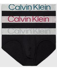 Calvin Klein - 3er-Pack Slips - Steel Cotton - Lyst
