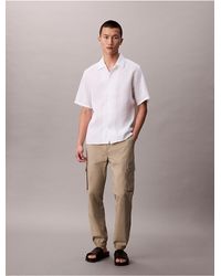 Calvin Klein - Calvin Klein Cotton Blend Skinny Cargo Ripstop Pants - Lyst