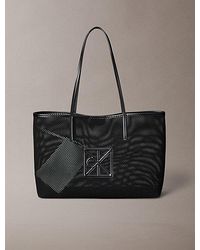 Calvin Klein - Emblem Logo Mesh Tote Bag - Lyst