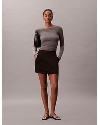 Calvin Klein - Jersey Miniskirt - Lyst