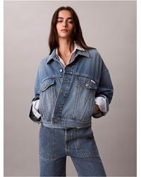 Calvin Klein - Calvin Klein Relaxed Trucker Denim Jacket - Lyst