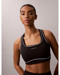 Calvin Klein - Quick-Dry Medium-Impact Sports Bra - Lyst