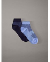 Calvin Klein - 2 Pack Moisture-Wicking Ankle Socks - Lyst