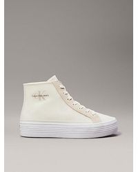 Calvin Klein - High-Top-Sneakers mit Plateausohle - Lyst