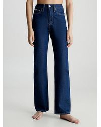 Calvin Klein - High Rise Straight Jeans - Lyst