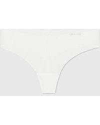 Calvin Klein - Womens White Invisibles Jersey Thong L - Lyst
