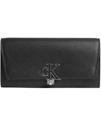 Calvin Klein Monogram Clutch Bag - Black