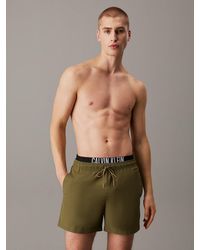 Calvin Klein - Pantaloncini Da Bagno Corti Con Fascia - Lyst