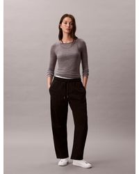 Calvin Klein - Cotton Terry Barrel Joggers - Lyst