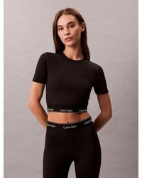 Calvin Klein - Cropped Performance Gym T-Shirt - Lyst