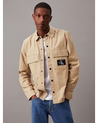 Calvin Klein - Relaxed Utility Shirt Jacket - Lyst