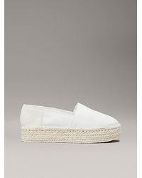 Calvin Klein - Alpargatas con plataforma - Lyst