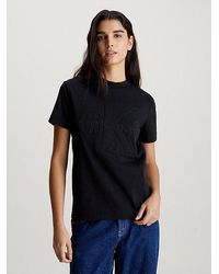 Calvin Klein - T-Shirt mit Monogramm - Lyst