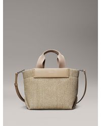 Calvin Klein - Petit Sac Cabas En Raphia - Lyst
