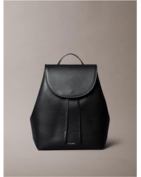 Calvin Klein - Foil Logo Flap Backpack - Lyst