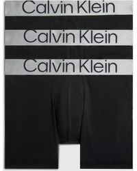 Calvin Klein - 3 Pack Boxer Briefs - Steel Cotton - Lyst