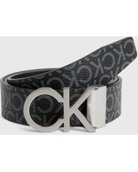Calvin Klein - Recycled Reversible Logo Belt - - Black - Men - 100 Cm - Lyst