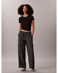 Calvin Klein - Jeans Tailored Relaxed Cargo Trousers - Lyst