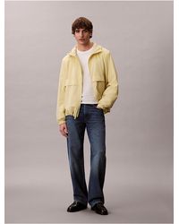 Calvin Klein - Lightweight Heathered Nylon Windbreaker Jacket - Lyst