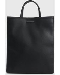 Calvin Klein - Faux Leather Tote Bag - Lyst