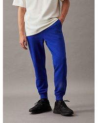 Calvin Klein - Pantalón de chándal de felpa de algodón - Lyst