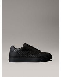 Calvin Klein - Jeans Ck Baseline Leather Signature Trainers - Lyst