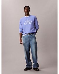 Calvin Klein - Jeans Premium Cotton Terry Logo Sweatshirt - Lyst
