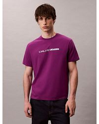 Calvin Klein - Lässiges Logo-T-Shirt Mit Auffälliger Grafik - Lyst
