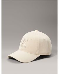 Calvin Klein - Washed Denim Embroidered Logo Baseball Cap - Lyst