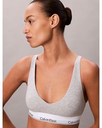 Calvin Klein - Unlined Triangle Bralette - Lyst