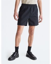 Calvin Klein - Khakis Poplin Cotton Pull-on Shorts - Lyst