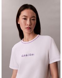 Calvin Klein - Embroidered Logo Graphic Slim T-Shirt - Lyst