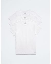 Calvin Klein - Cotton Classics 3-pack Crewneck T-shirt - Lyst