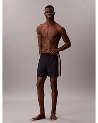 Calvin Klein - Medium Drawstring Swim Shorts Ck Icon - Lyst