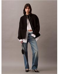 Calvin Klein - Cashmere Wool Blend Short Puffer Jacket - Lyst